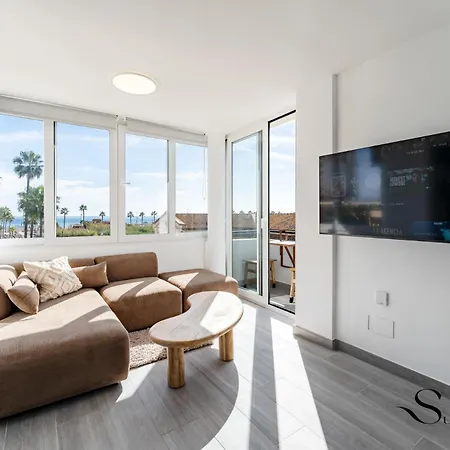 Alamos Beachfront Bliss Sea View Retreat 아파트 *